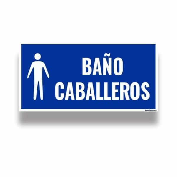 Comprar señalizacion baño caballero Bogotá