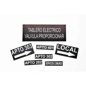 Marquillas para tableros eléctricos Bogota