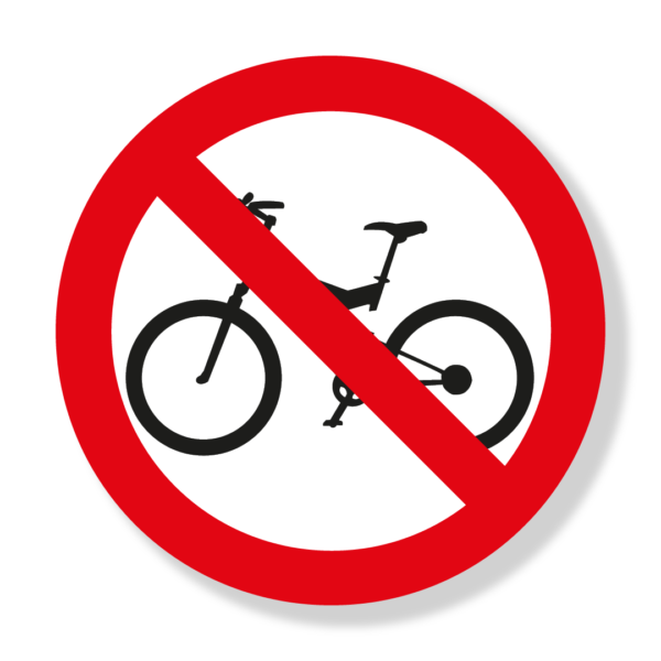 Circulación Prohibida De Bicicletas