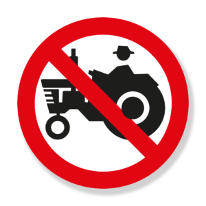 Circulación Prohibida De Maquinaria Agrícola