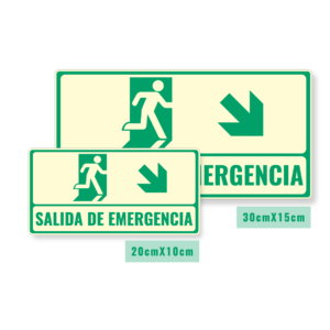 Señalización salida de emergencia