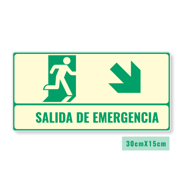 Señalización salida de emergencia