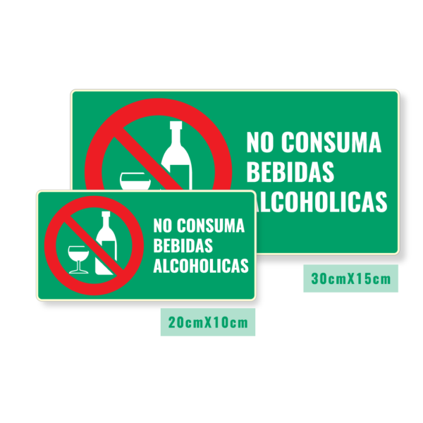 Señalización No Consumir Alcohol