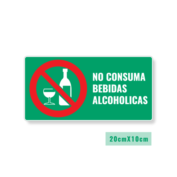 Señalización No Consumir Alcohol