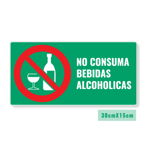 Señalización No Consumir Alcohol