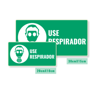 Señalización Use Respirador