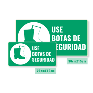 Señalización Use Botas de Seguridad