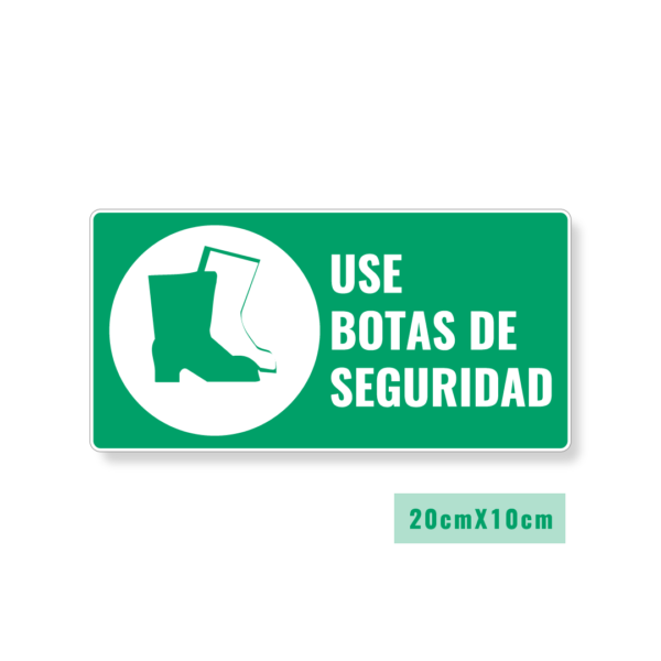 Señalización Use Botas de Seguridad