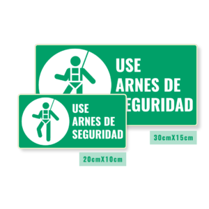 Señalización Use Arnés de Seguridad