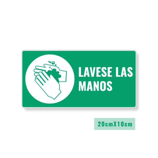 Señalización Lávese las Manos