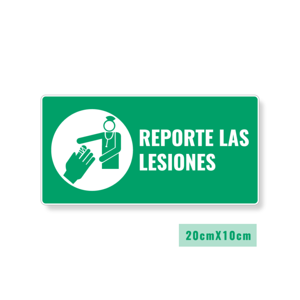 Señalización Reporte las Lesiones