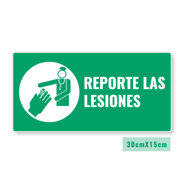 Señalización Reporte las Lesiones