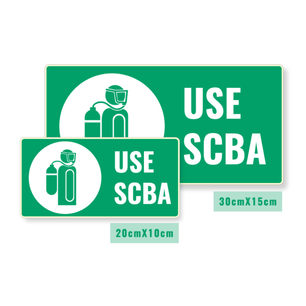 Señalización Use el SCBA