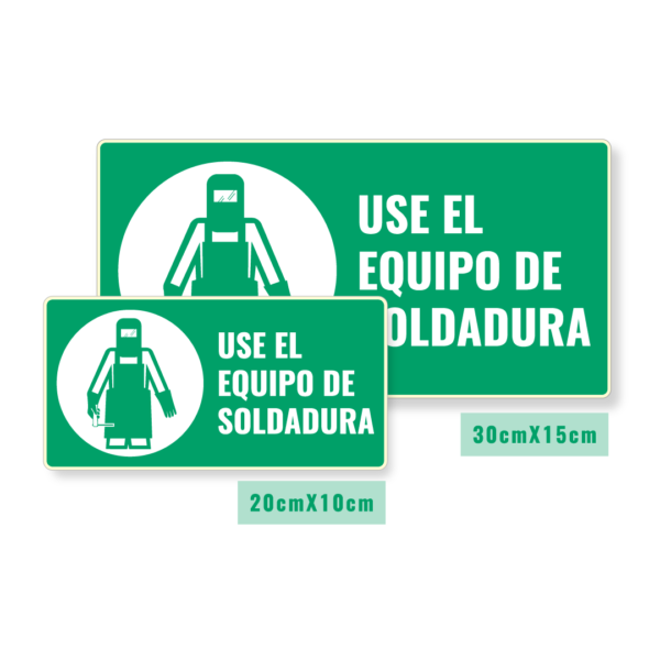 Señalización Use Equipo de Soldadura