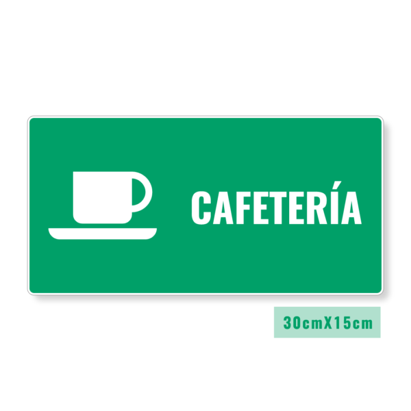 Señalización de cafetería