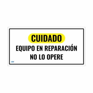 Cuidado peligro en reparacion no lo opere
