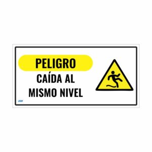 Precaucion caida al mismo nivel