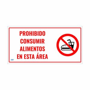 Prohibido consumir alimentos