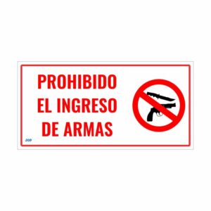 Prohibido el ingreso con armas